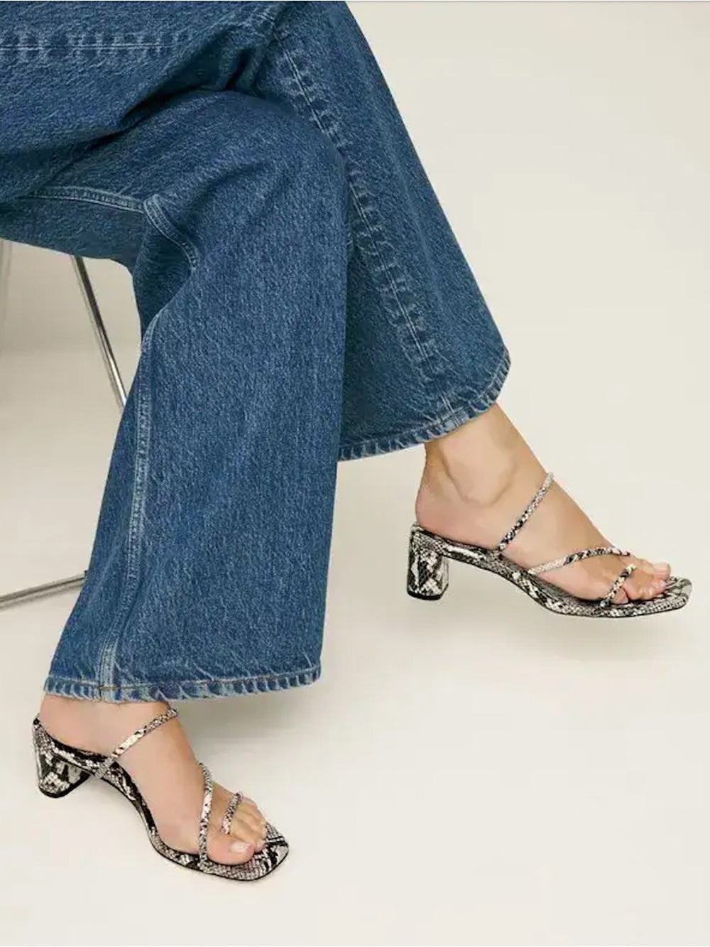 Brown Reformation Suzy Heeled Sandal - Picture 3 of 12
